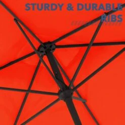 8 Ft X 10 Ft. Rectangular Steel Market Crank And Tilt Outdoor Patio Umbrella In Pumpkin 14 8 Ft X 10 Ft. Rectangular Steel Market Crank And Tilt Outdoor Patio Umbrella In Pumpkin -More Furniture Store jearey market umbrellas cb 8 10 og 1f 1000