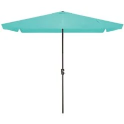 8 Ft X 10 Ft. Rectangular Steel Market Crank And Tilt Outdoor Patio Umbrella In Peacock Blue 10 8 Ft X 10 Ft. Rectangular Steel Market Crank And Tilt Outdoor Patio Umbrella In Peacock Blue -More Furniture Store jearey market umbrellas cb 8 10 pb 40 1000