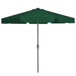 10 Ft. Steel Market Crank And Tilt Outdoor Patio Umbrella In Dark Green -More Furniture Store jearey market umbrellas cbzzs 10 dgn 40 1000