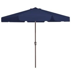 10 Ft. Steel Market Crank And Tilt Outdoor Patio Umbrella In Navy -More Furniture Store jearey market umbrellas cbzzs 10 nv 77 1000