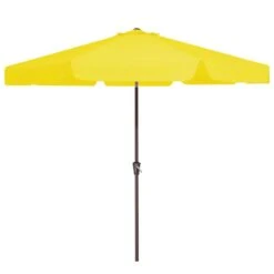 10 Ft. Steel Market Crank And Tilt Outdoor Patio Umbrella In Yellow -More Furniture Store jearey market umbrellas cbzzs 10 ye 40 1000
