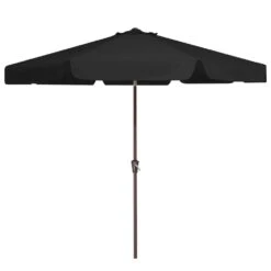 9 Ft. Steel Market Crank And Tilt Outdoor Patio Umbrella In Black 10 9 Ft. Steel Market Crank And Tilt Outdoor Patio Umbrella In Black -More Furniture Store jearey market umbrellas cbzzs 9 bk 40 1000