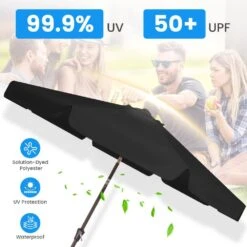 9 Ft. Steel Market Crank And Tilt Outdoor Patio Umbrella In Black 14 9 Ft. Steel Market Crank And Tilt Outdoor Patio Umbrella In Black -More Furniture Store jearey market umbrellas cbzzs 9 bk 44 1000