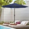 10 Ft. Market Patio Umbrella With Push Button Tilt And Crank In Navy