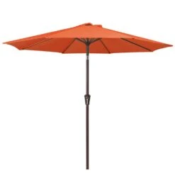10 Ft. Market Patio Umbrella With Push Button Tilt And Crank In Orange 9 10 Ft. Market Patio Umbrella With Push Button Tilt And Crank In Orange -More Furniture Store jearey market umbrellas cx10 orange 40 1000