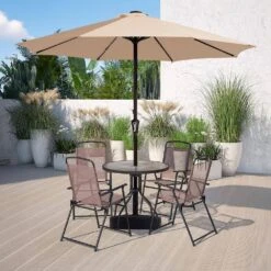 11 Ft. Market Solar LED Lighted Patio Umbrella Outdoor Steel Umbrella In Beige 9 11 Ft. Market Solar LED Lighted Patio Umbrella Outdoor Steel Umbrella In Beige -More Furniture Store jearey market umbrellas dzzzs 11 bg 40 1000