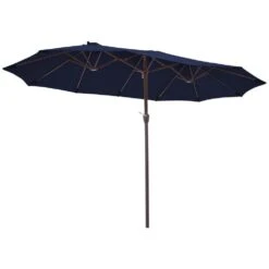 15 Ft. X 9 Ft. Large Market Patio Umbrella Steel Double-Side Outdoor Umbrella In Navy 9 15 Ft. X 9 Ft. Large Market Patio Umbrella Steel Double-Side Outdoor Umbrella In Navy -More Furniture Store jearey market umbrellas st 9 15 nv 40 1000