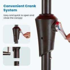 9 Ft. Outdoor Market Patio Umbrella With Hand Crank Lift In Pumpkin 11 9 Ft. Outdoor Market Patio Umbrella With Hand Crank Lift In Pumpkin -More Furniture Store jearey market umbrellas zzs 9 og 1f 1000