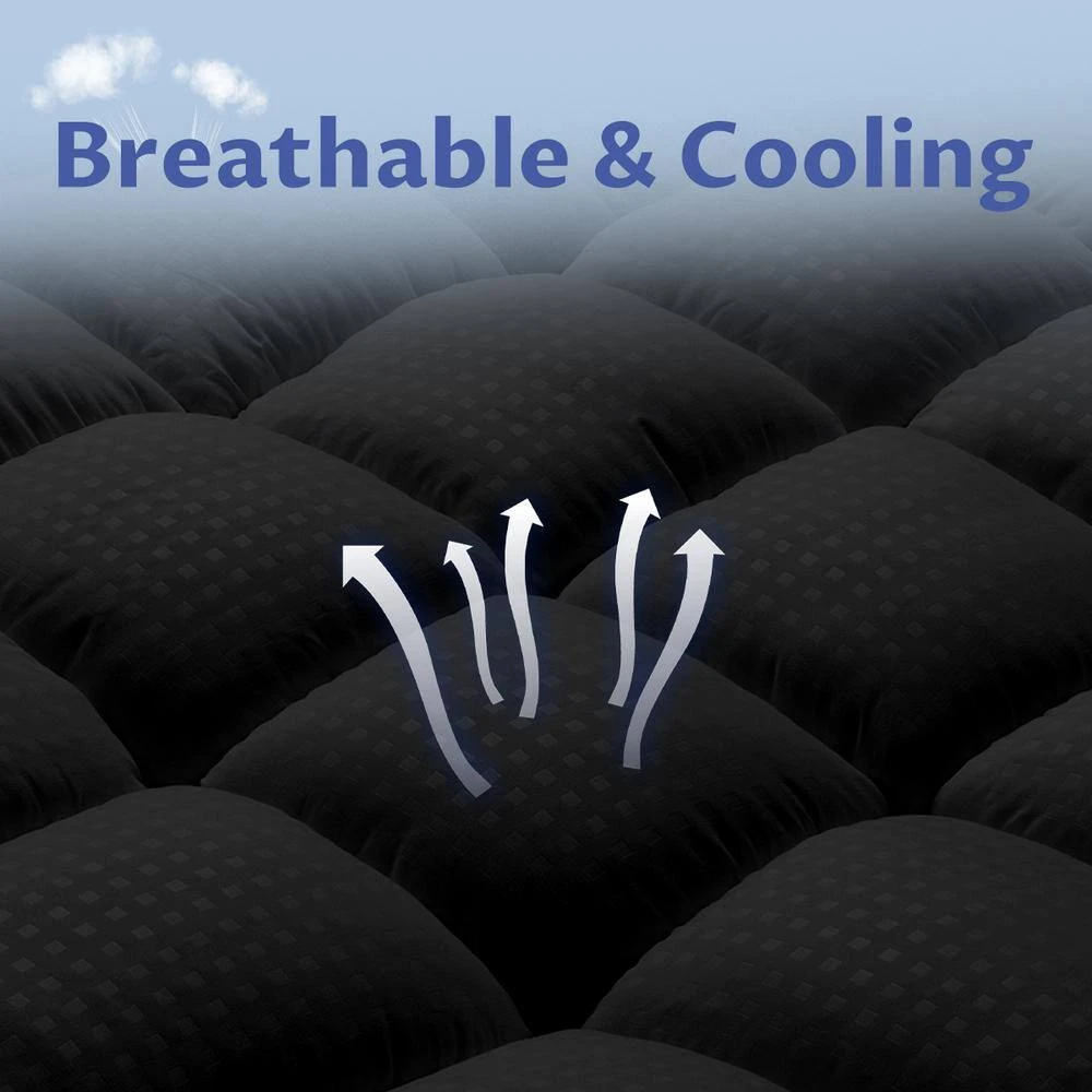 2 In. Full Deep Pocket Down Alternative Mattress Pad 3 2 In. Full Deep Pocket Down Alternative Mattress Pad - Image 3