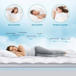 2 In. Gel Memory Foam Mattress Topper With 2 In. Mattress Pad Cover 9 2 In. Gel Memory Foam Mattress Topper With 2 In. Mattress Pad Cover -More Furniture Store jearey mattress toppers 30d wt ck 4f 1000