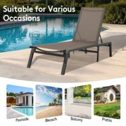 Modern Inspired Mocha Metal Outdoor Chaise Lounge 21 Modern Inspired Mocha Metal Outdoor Chaise Lounge -More Furniture Store jearey outdoor chaise lounges aflc coffee d4 1000