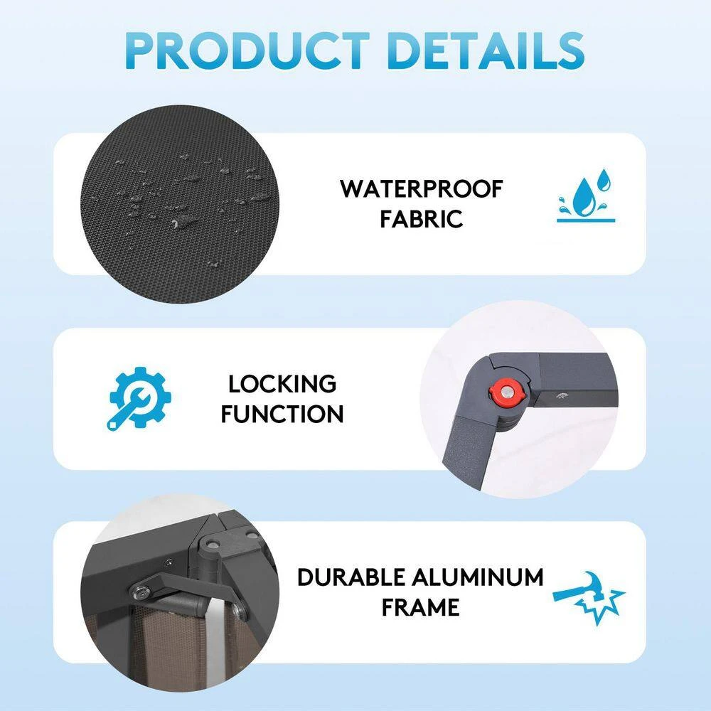 Modern Inspired Navy Metal Outdoor Chaise Lounge 3 Modern Inspired Navy Metal Outdoor Chaise Lounge - Image 3