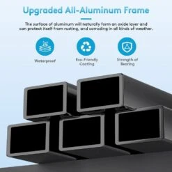 Modern Inspired Black Metal Outdoor Chaise Lounge Set Of 2 -More Furniture Store jearey outdoor chaise lounges aflc2 black 66 1000