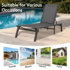 Modern Inspired Gray Metal Outdoor Chaise Lounge Set Of 2 21 Modern Inspired Gray Metal Outdoor Chaise Lounge Set Of 2 -More Furniture Store jearey outdoor chaise lounges aflc2 gray d4 1000