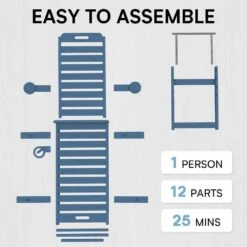 HDPE Navy 5-Level Adjustment Outdoor Lounge Chair (1-Pack) -More Furniture Store jearey outdoor chaise lounges ysdty navy fa 1000