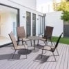 Charlotte Stackable Brown Outdoor Dining Chair Set Of 4