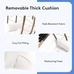 Woven Beige Wicker Outdoor Lounge Egg Chair With Coffee Table And Beige Cushion 11 Woven Beige Wicker Outdoor Lounge Egg Chair With Coffee Table And Beige Cushion -More Furniture Store jearey outdoor lounge chairs egg ch bg 1f 1000