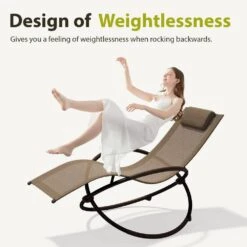 Outdoor Khaki Aluminum Patio Reclining Foldable Lounge Chair For Patio Pool Beach Sunbathing Chair 11 Outdoor Khaki Aluminum Patio Reclining Foldable Lounge Chair For Patio Pool Beach Sunbathing Chair -More Furniture Store jearey outdoor lounge chairs xty hd khaki 1f 1000