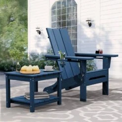 Navy Blue HDPE 2-Tier Outdoor Side Table, Weather-Resistant Patio Coffee Table 17 Navy Blue HDPE 2-Tier Outdoor Side Table, Weather-Resistant Patio Coffee Table -More Furniture Store jearey outdoor side tables scbj na 31 1000