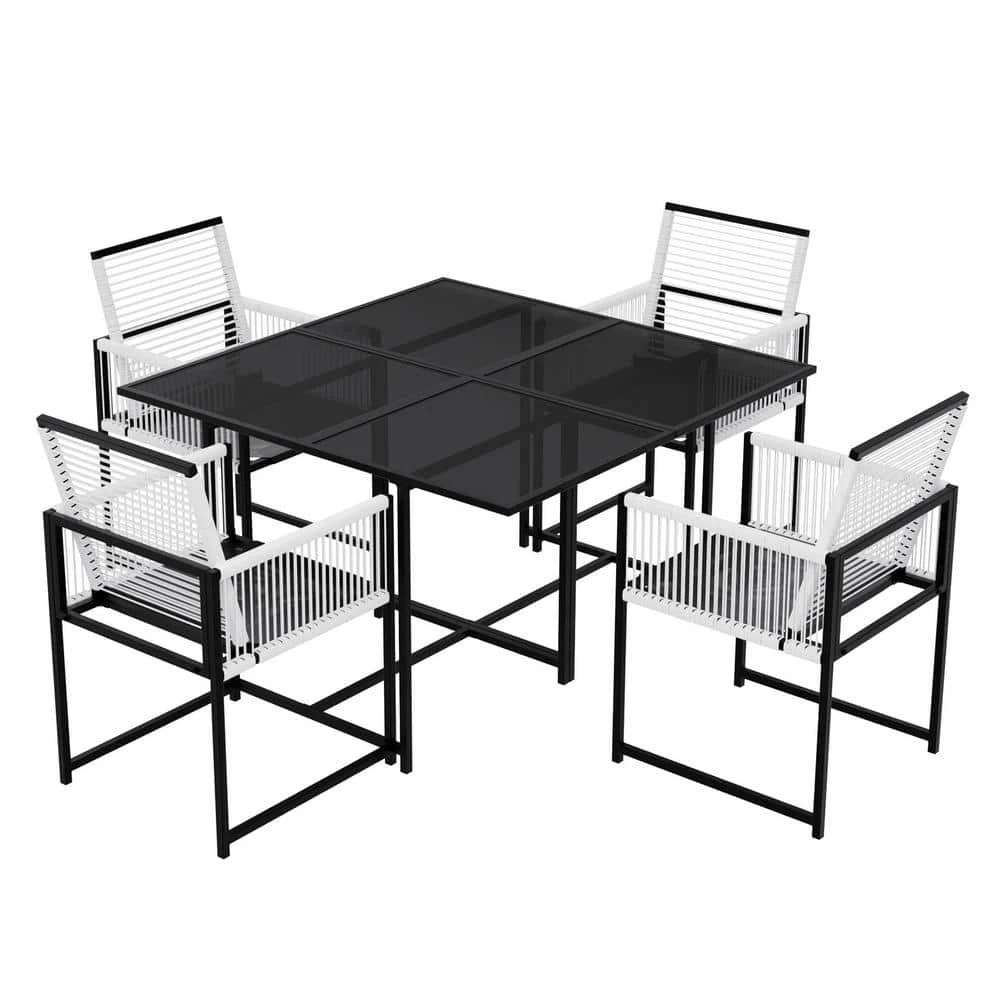 Boston 3-Piece Metal Outdoor Dining Set Of 2 3 Boston 3-Piece Metal Outdoor Dining Set Of 2 - Image 3