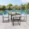 Boston 3-Piece Metal Outdoor Dining Set Of 2