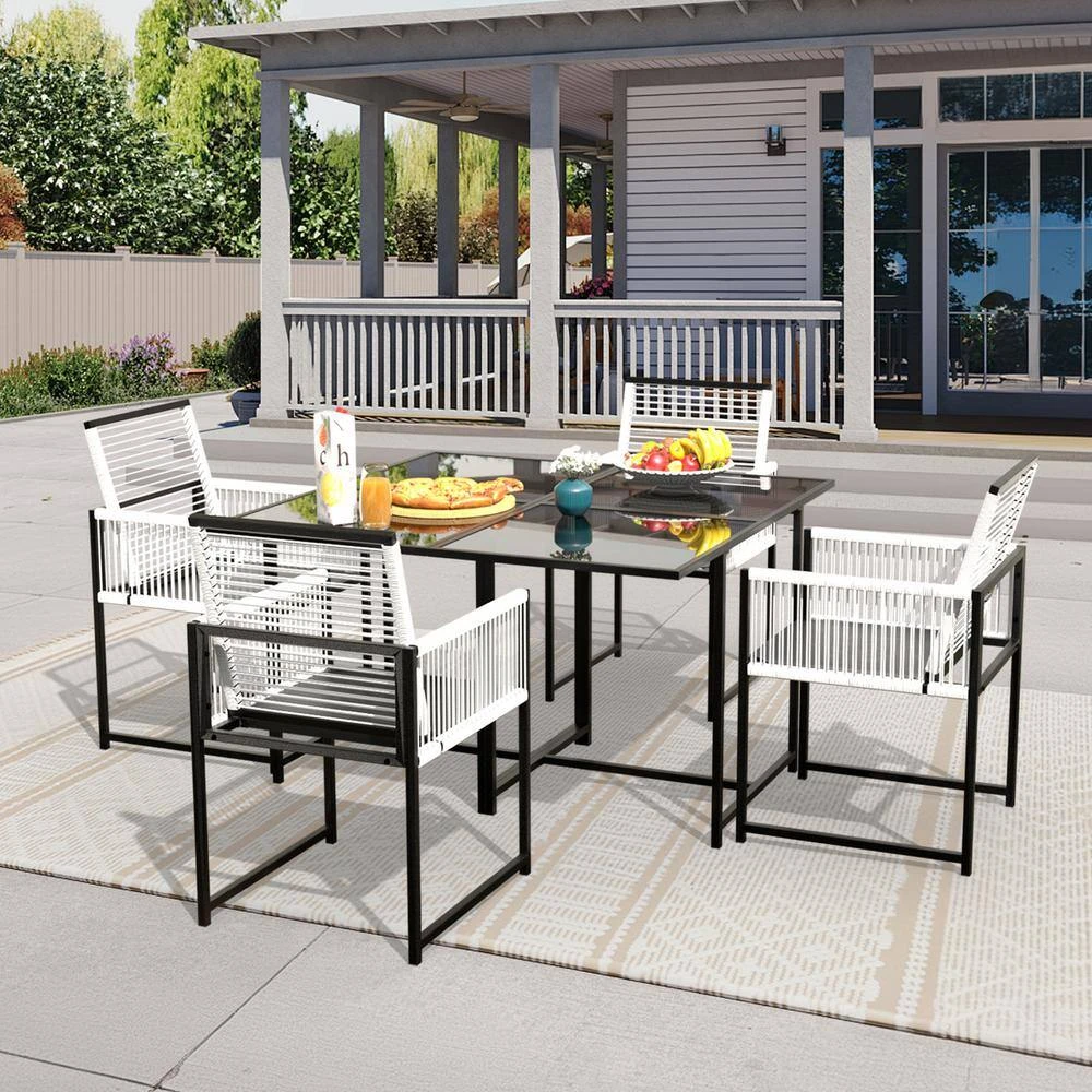 Boston 3-Piece Metal Outdoor Dining Set Of 2 2 Boston 3-Piece Metal Outdoor Dining Set Of 2 - Image 2