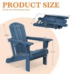 Weather Resistant Plastic HDPE Outdoor Patio Folding Adjustable Adirondack Chair With Cup Holder In Navy 11 Weather Resistant Plastic HDPE Outdoor Patio Folding Adjustable Adirondack Chair With Cup Holder In Navy -More Furniture Store jearey plastic adirondack chairs cgtjy ny c3 1000