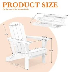 Weather Resistant Plastic HDPE Outdoor Patio Folding Adjustable Adirondack Chair With Cup Holder In White 11 Weather Resistant Plastic HDPE Outdoor Patio Folding Adjustable Adirondack Chair With Cup Holder In White -More Furniture Store jearey plastic adirondack chairs cgtjy we c3 1000