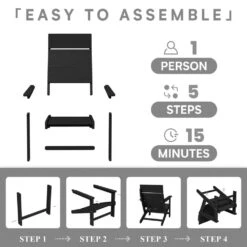 Classic Black Extended Seat Wider Armrest Plastic Adirondack Chair -More Furniture Store jearey plastic adirondack chairs dabanqwy black c3 1000