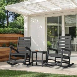 Gray HDPE Folding Plastic Adirondack Chair Weather Resistant Patio Plastic Fire Pit Chairs -More Furniture Store jearey plastic adirondack chairs dbqwy gray 31 1000