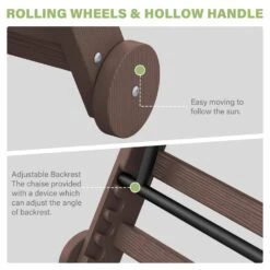 Classic Brown Plastic Adirondack Chair (Set Of 1) -More Furniture Store jearey plastic adirondack chairs jctrty brown 4f 1000