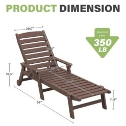 Classic Brown Plastic Adirondack Chair (Set Of 1) -More Furniture Store jearey plastic adirondack chairs jctrty brown fa 1000