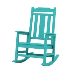 Peacock Blue HDPE Plastic Adirondack Chair Outdoor Rocking Chair For Patio And Garden (1-Pack) 15 Peacock Blue HDPE Plastic Adirondack Chair Outdoor Rocking Chair For Patio And Garden (1-Pack) -More Furniture Store jearey plastic adirondack chairs jctrty kql 31 1000