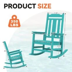 Peacock Blue HDPE Plastic Adirondack Chair Outdoor Rocking Chair For Patio And Garden (1-Pack) 13 Peacock Blue HDPE Plastic Adirondack Chair Outdoor Rocking Chair For Patio And Garden (1-Pack) -More Furniture Store jearey plastic adirondack chairs jctrty kql fa 1000