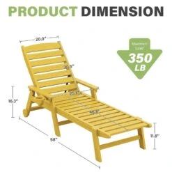 Classic Lemon-Yellow Plastic Adirondack Chair (Set Of 1) -More Furniture Store jearey plastic adirondack chairs jctrty lyellow fa 1000
