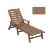 Classic Brownwood Plastic Adirondack Chair (Set Of 1)
