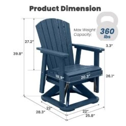 Plastic HDPE Resin Rocking Glider Chair Adirondack Swivel Outdoor Rocking Chair In Navy 13 Plastic HDPE Resin Rocking Glider Chair Adirondack Swivel Outdoor Rocking Chair In Navy -More Furniture Store jearey plastic adirondack chairs qwyzy1 ny c3 1000