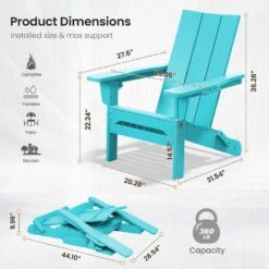 Classic Peacock Blue Folding Plastic Adirondack Chair With Double Cup Holder 12 Classic Peacock Blue Folding Plastic Adirondack Chair With Double Cup Holder -More Furniture Store jearey plastic adirondack chairs sbthqy kql 44 1000