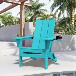 Classic Peacock Blue Folding Plastic Adirondack Chair With Double Cup Holder 9 Classic Peacock Blue Folding Plastic Adirondack Chair With Double Cup Holder -More Furniture Store jearey plastic adirondack chairs sbthqy kql c3 1000