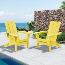 Classic Lemon Yellow Folding Plastic Adirondack Chair With Double Cup Holder 13 Classic Lemon Yellow Folding Plastic Adirondack Chair With Double Cup Holder -More Furniture Store jearey plastic adirondack chairs sbthqy nmh 31 1000