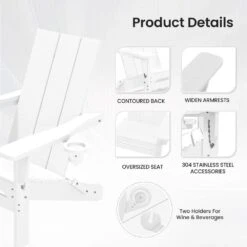 Classic White Folding Plastic Adirondack Chair With Double Cup Holder 10 Classic White Folding Plastic Adirondack Chair With Double Cup Holder -More Furniture Store jearey plastic adirondack chairs sbthqy white 4f 1000