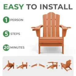Classic Outdoor HDPE Folding Plastic Adirondack Chair With 2 Cup Holders In Orange (Set Of 1) 10 Classic Outdoor HDPE Folding Plastic Adirondack Chair With 2 Cup Holders In Orange (Set Of 1) -More Furniture Store jearey plastic adirondack chairs sbtydy orange 1f 1000