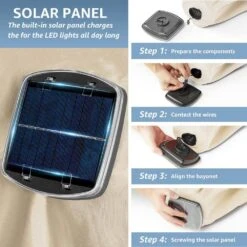 10 Ft. Steel Lighted Market Tilt Solar Umbrella With Crank In Beige -More Furniture Store market umbrellas 10dz zzs beige 77 1000