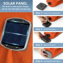 10 Ft. Steel Lighted Market Tilt Solar Umbrella With Crank In Orange -More Furniture Store market umbrellas 10dz zzs orange 77 1000