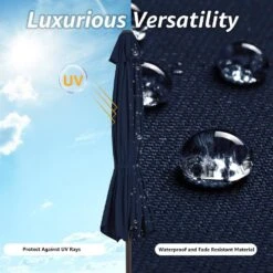 11 Ft. Steel Crank Lift Patio Umbrella In Navy -More Furniture Store market umbrellas 11zzs navy a0 1000