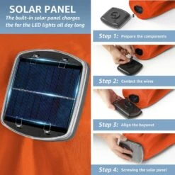 6.5 Ft. X 10 Ft. Steel Lighted Market Tilt Solar Umbrella With Crank In Orange -More Furniture Store market umbrellas 6 5 10dz zzs or 77 1000