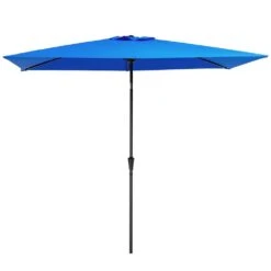 6.5 Ft. X 10 Ft. Steel Market Tilt Patio Umbrella In Blue -More Furniture Store market umbrellas 6 5jxs bu c3 1000