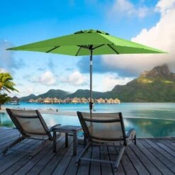 7.5 Ft. X 7.5 Ft. Square Market Outdoor Patio Umbrella In Apple Green -More Furniture Store market umbrellas 7 5fxzzs ag 31 1000