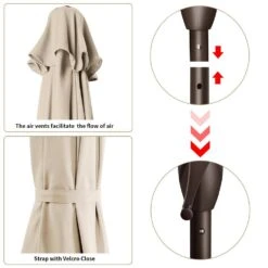 7.5 Ft. X 7.5 Ft. Square Market Outdoor Patio Umbrella In Beige -More Furniture Store market umbrellas 7 5fxzzs beige 40 1000