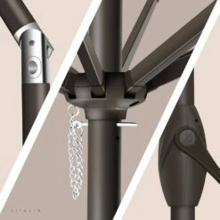 7.5 Ft. X 7.5 Ft. Square Market Outdoor Patio Umbrella In Beige -More Furniture Store market umbrellas 7 5fxzzs beige 66 1000